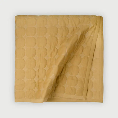 Zen Ochre Cotton Quilted Bedding Set SanctuaryLiving