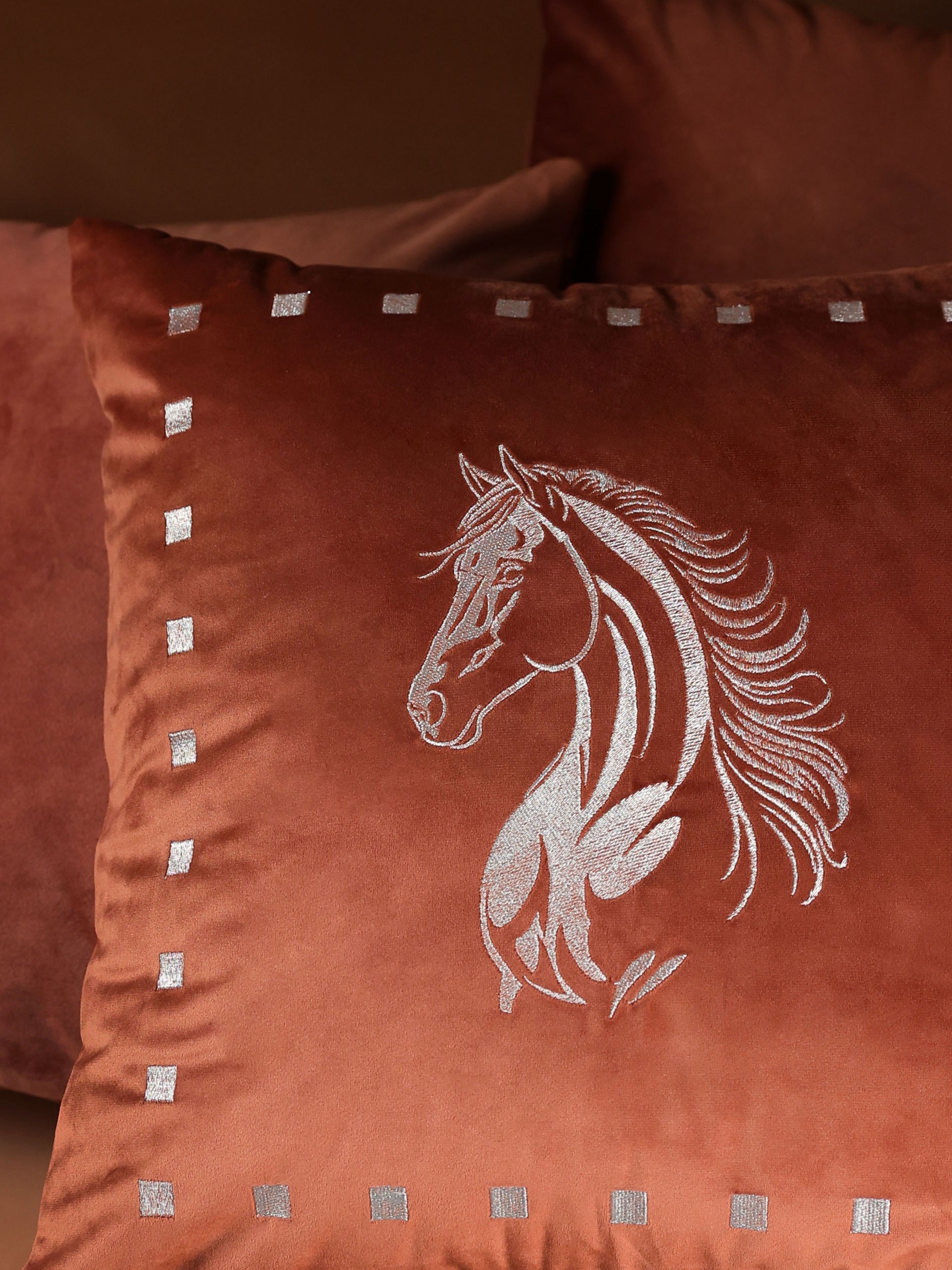 Sultan Copper Velvet Cushion