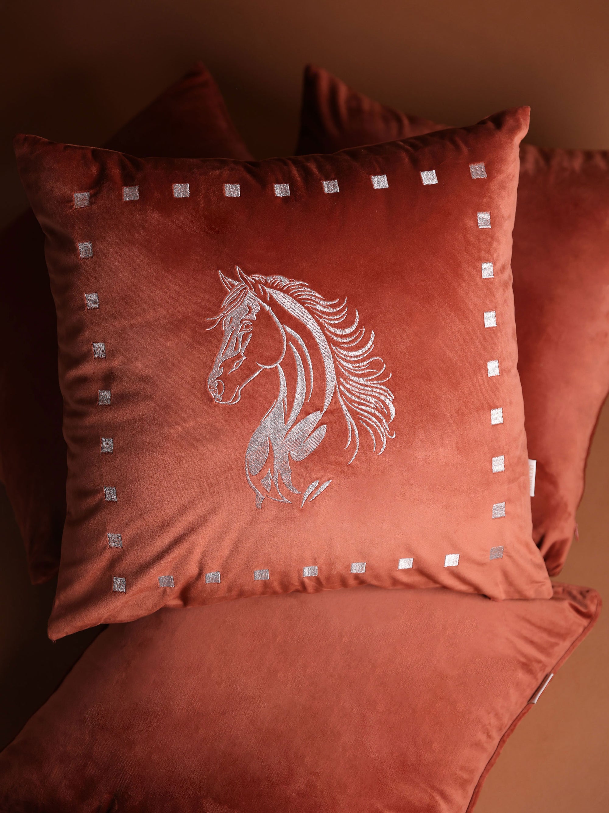 Sultan Copper Velvet Cushion