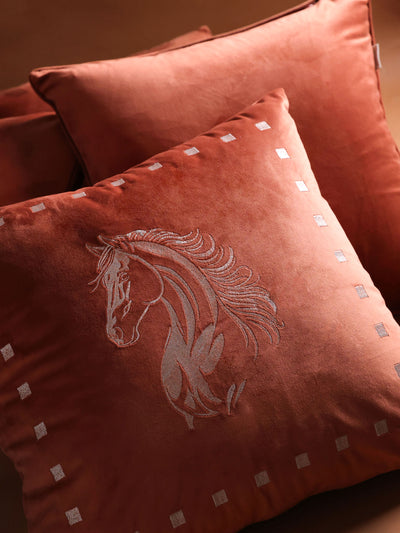 Sultan Copper Velvet Cushion