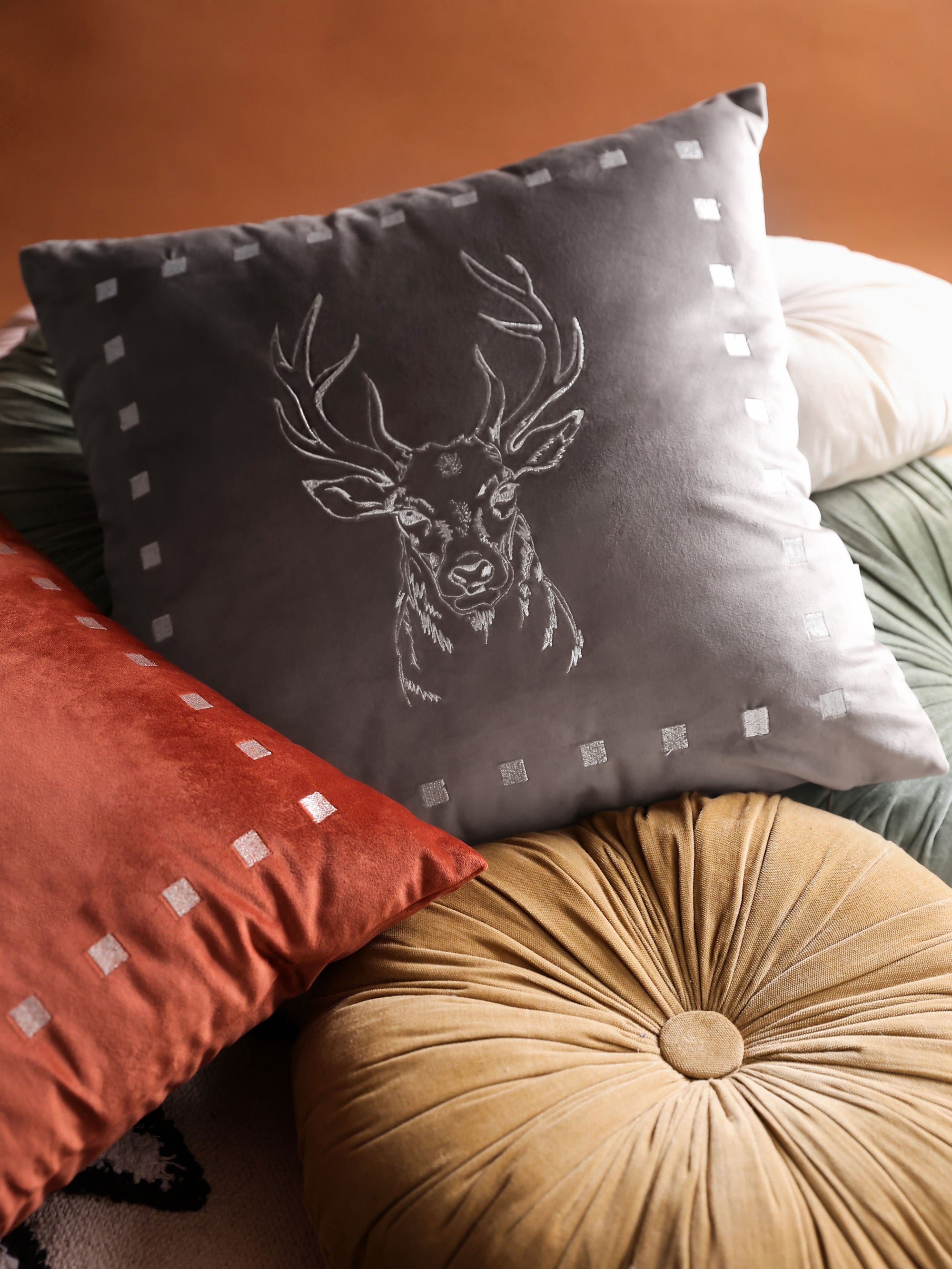 Mushk MochaVelvet Cushion