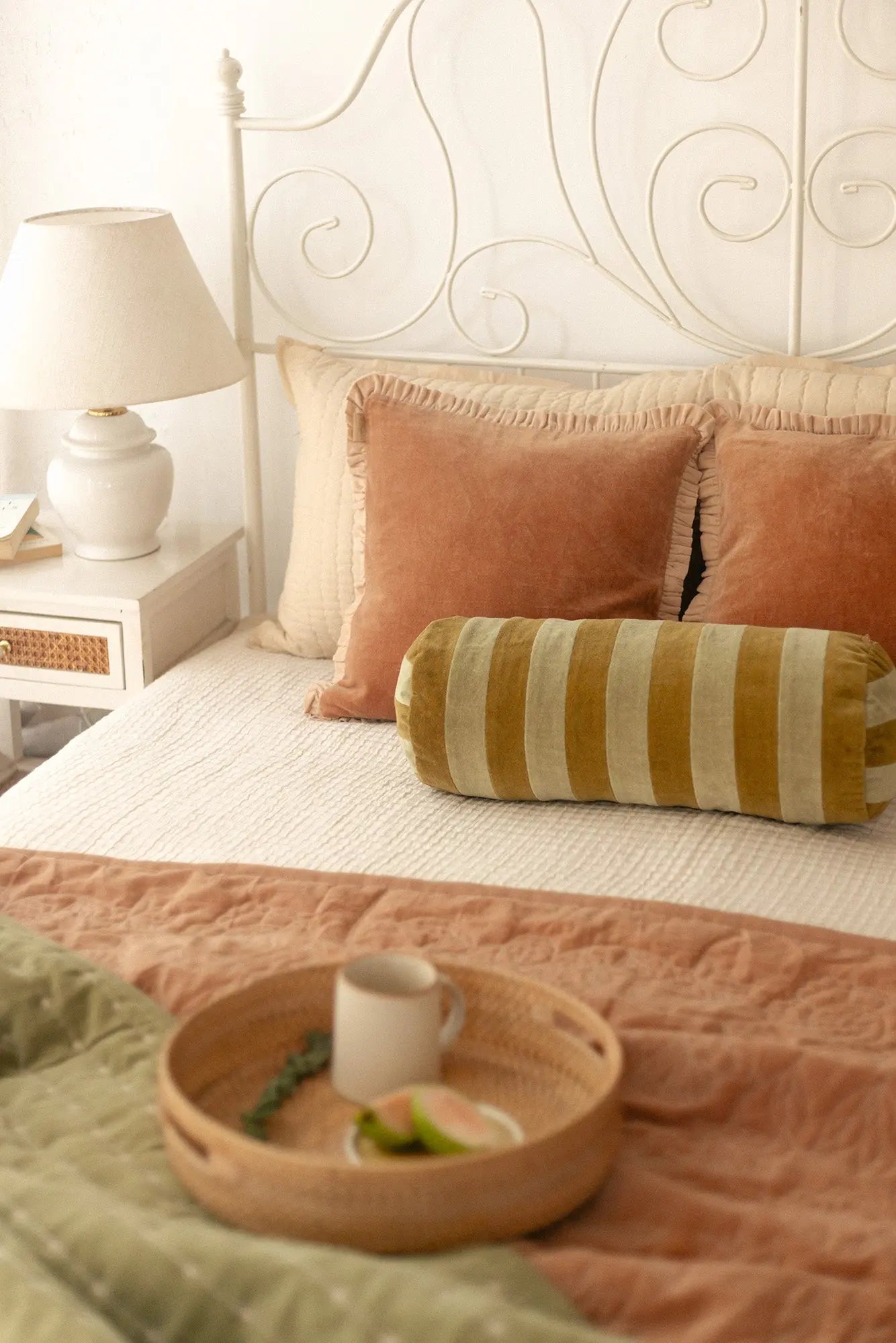 Sitara Fern Velvet Embroidered Quilt