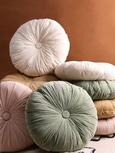 Round Cushion Cover - Cuddle Ivory