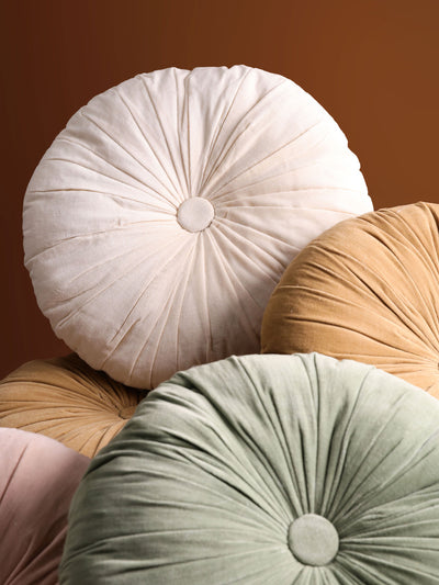 Round Cushion Cover - Cuddle Ivory