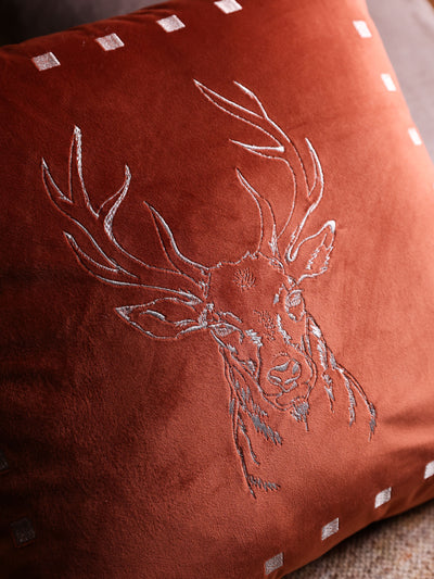 Mushk Copper Velvet Cushion
