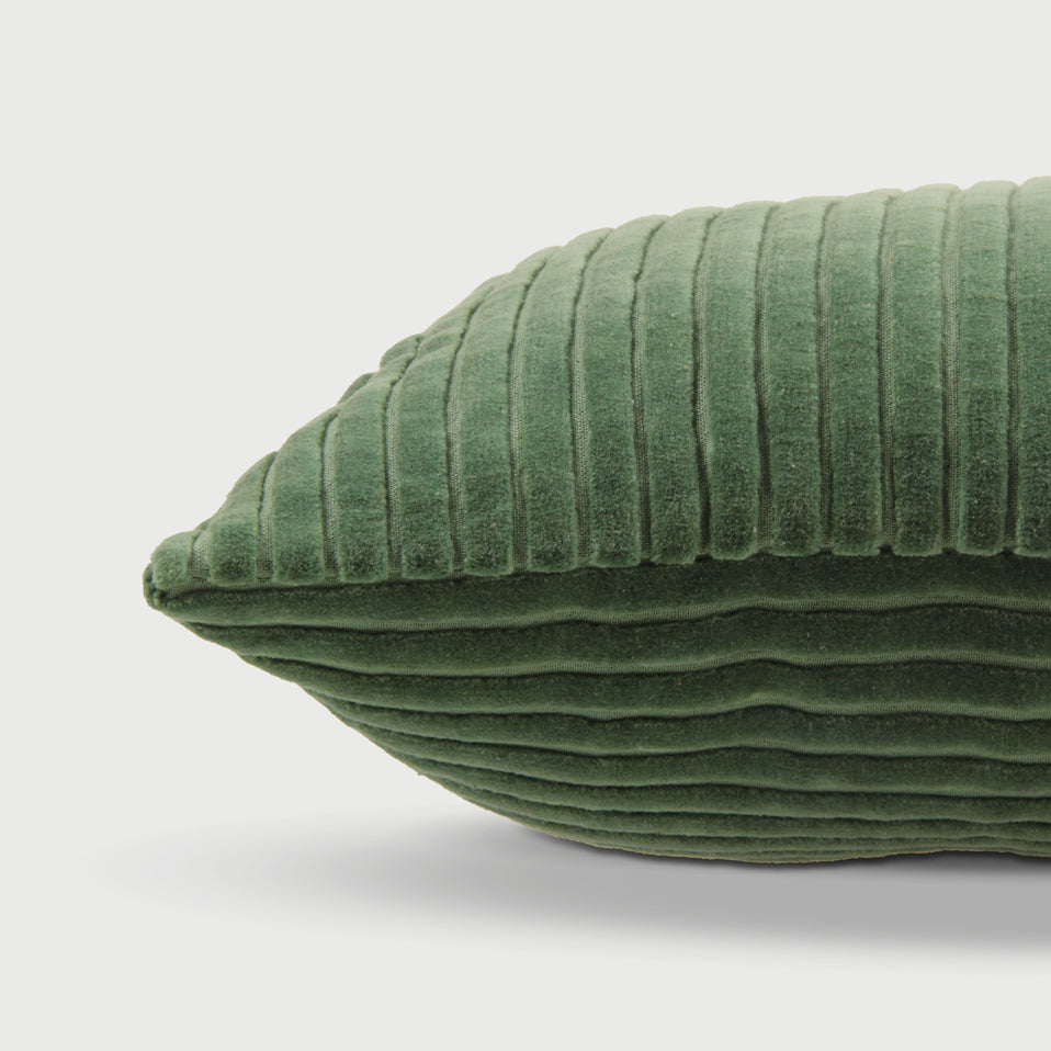 Luna Eucalyptus Velvet Oblong Cushion Cover