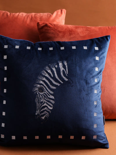 Zarika Sapphire Velvet Cushion