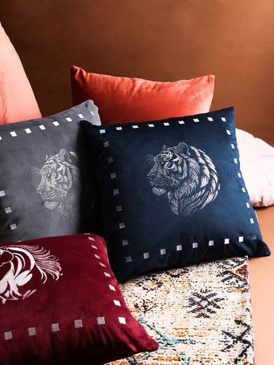 Vanraj Sapphire Velvet Cushion