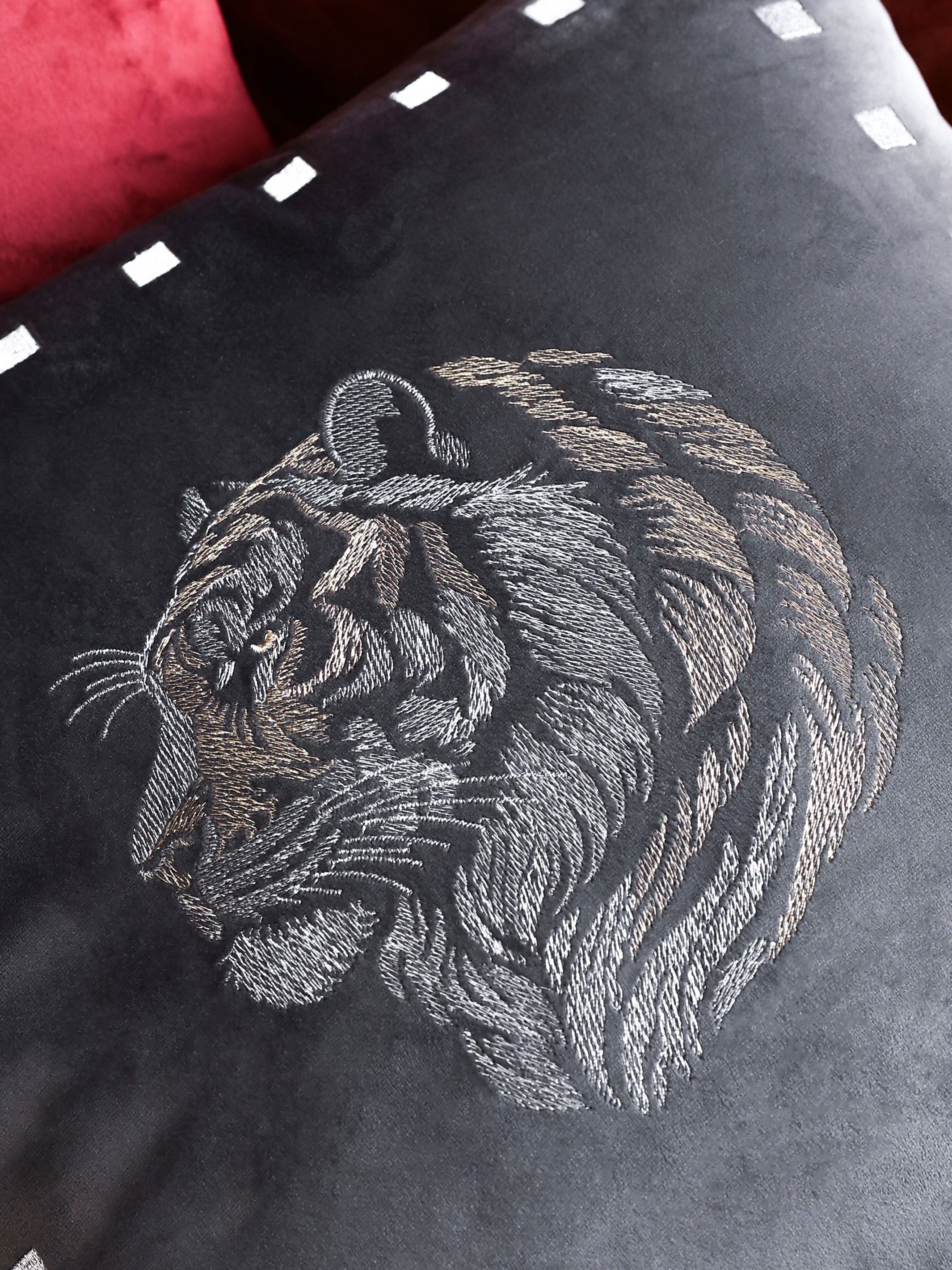 Vanraj Ash Velvet Cushion