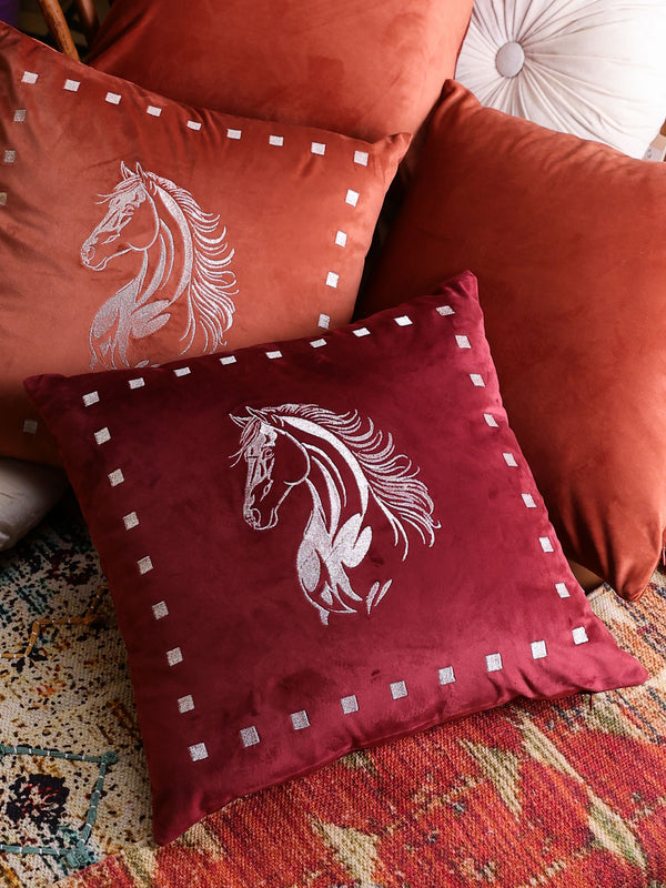 Sultan Ruby Velvet Cushion