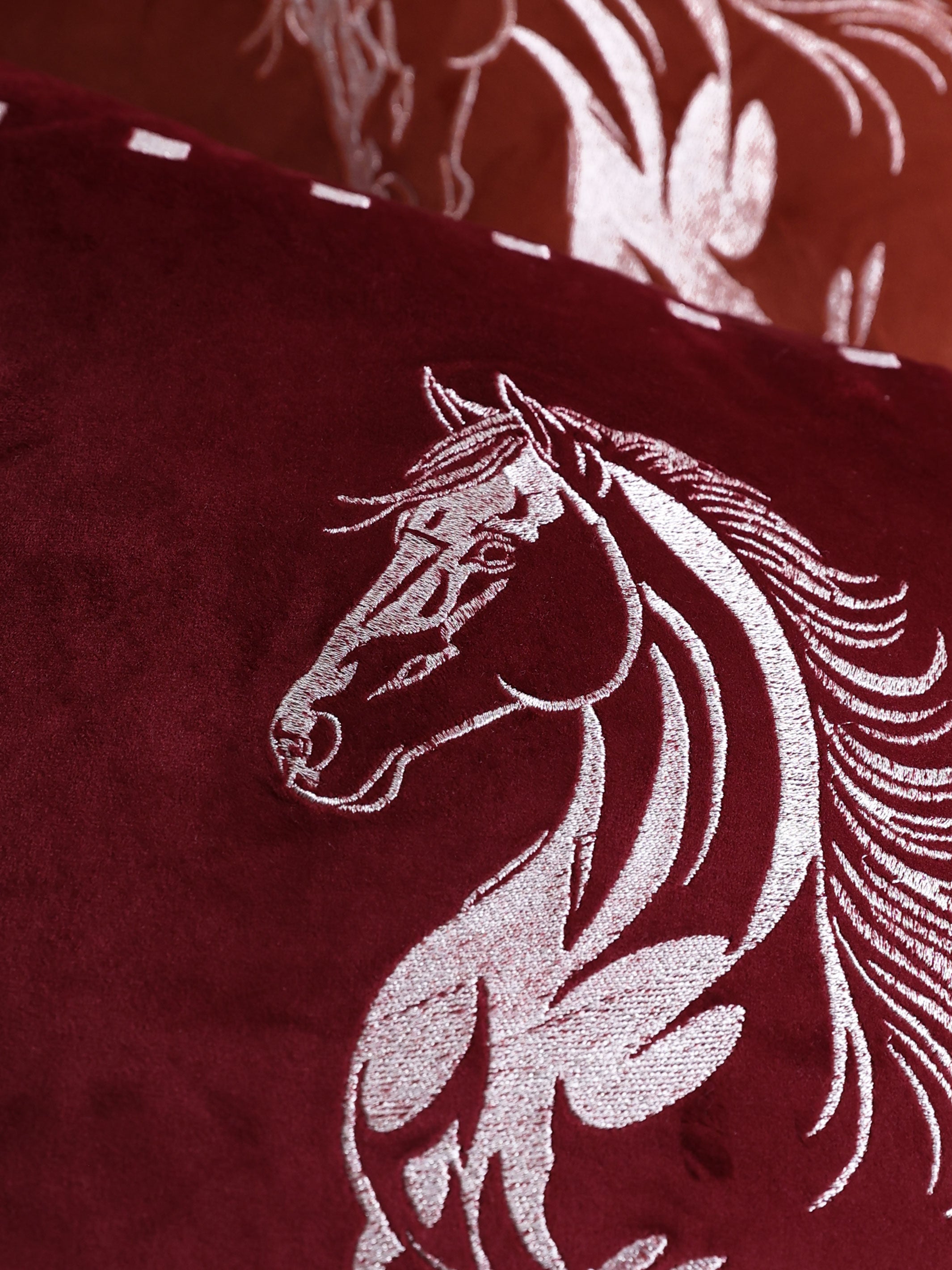 Sultan Ruby Velvet Cushion