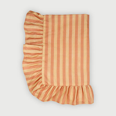 Linea Ruffle Amber Cotton Table Cover