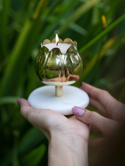 Lotus Candle Small