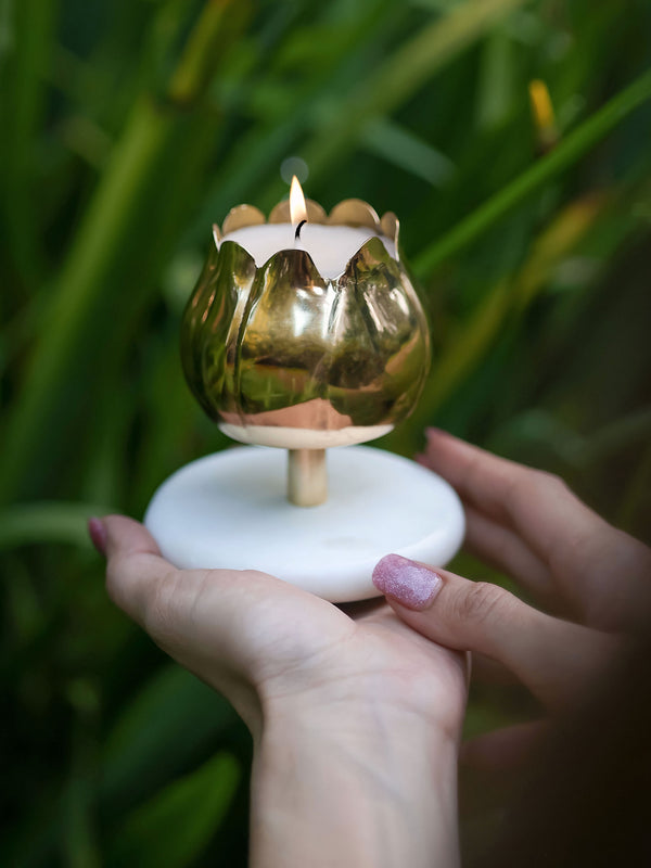 Lotus Candle Small
