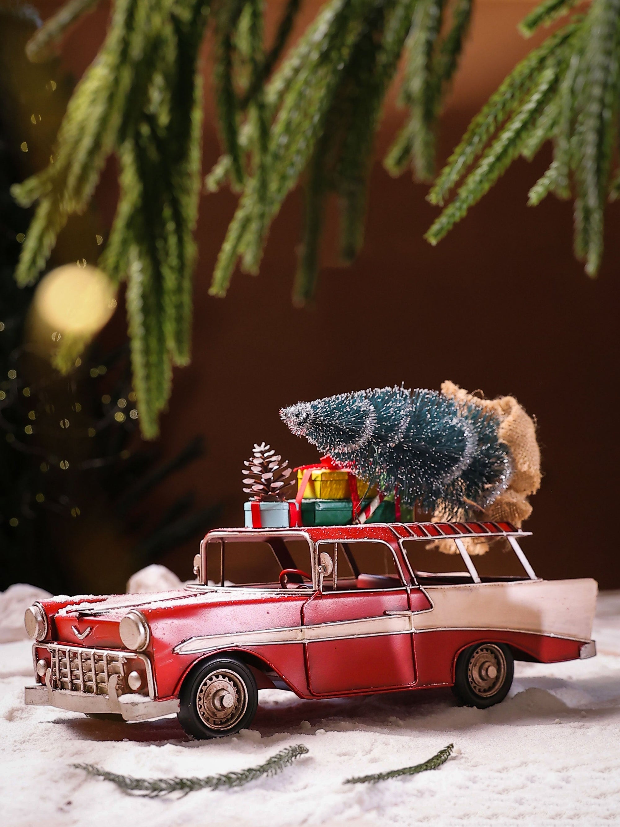 Car with Xmas Decorations