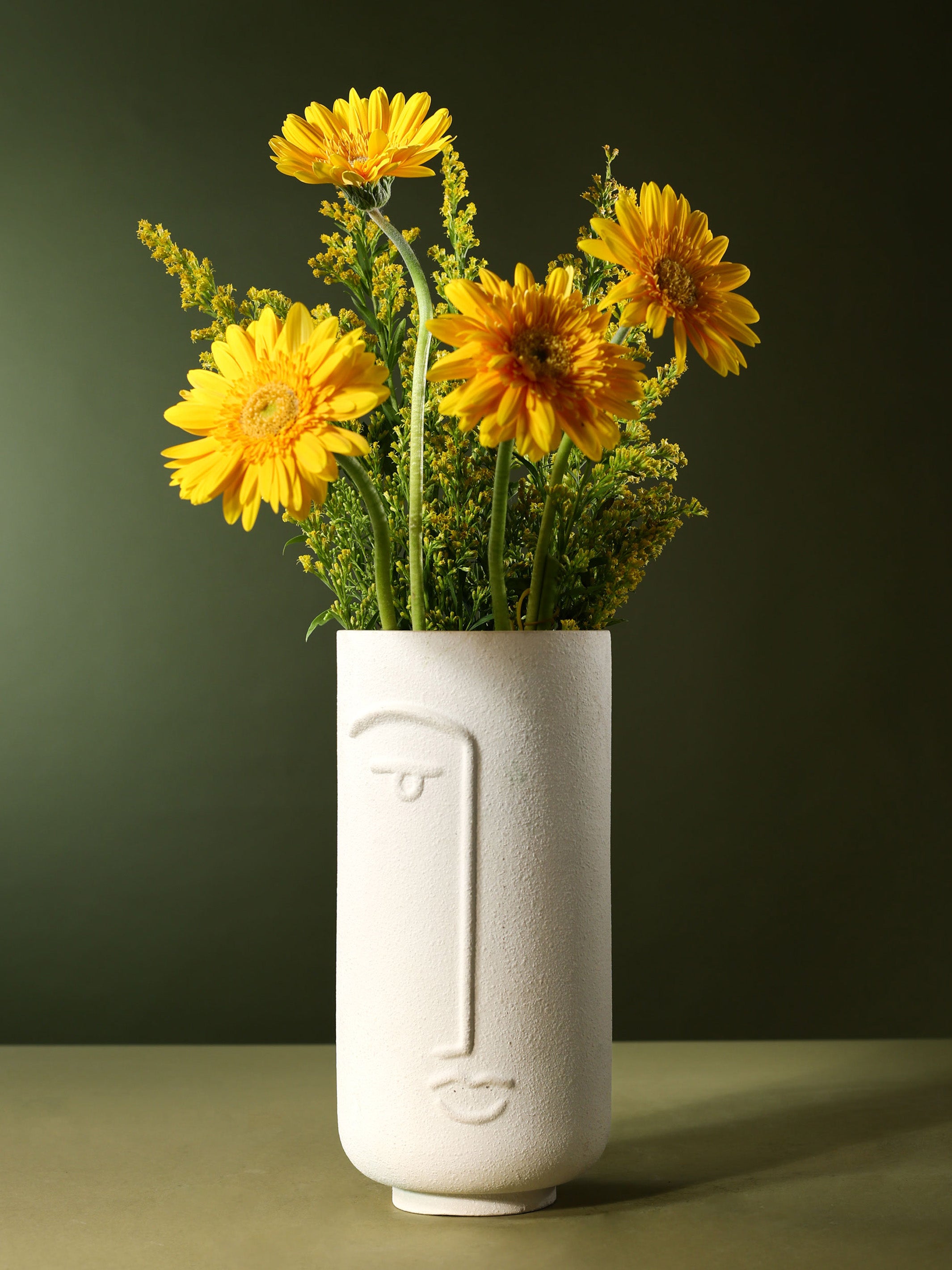 Enigmatic Faces - Ceramic Vase