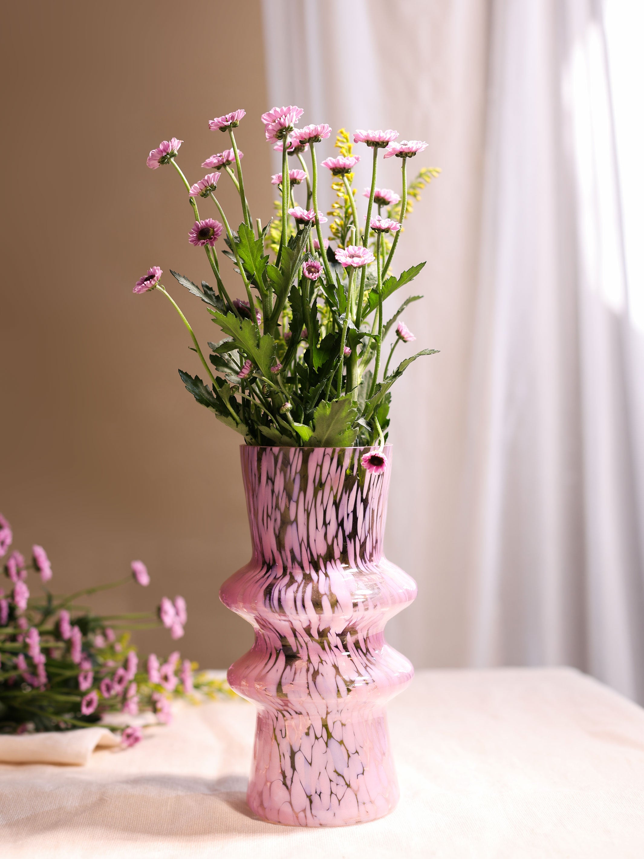 Murano Glass Vase - Pink