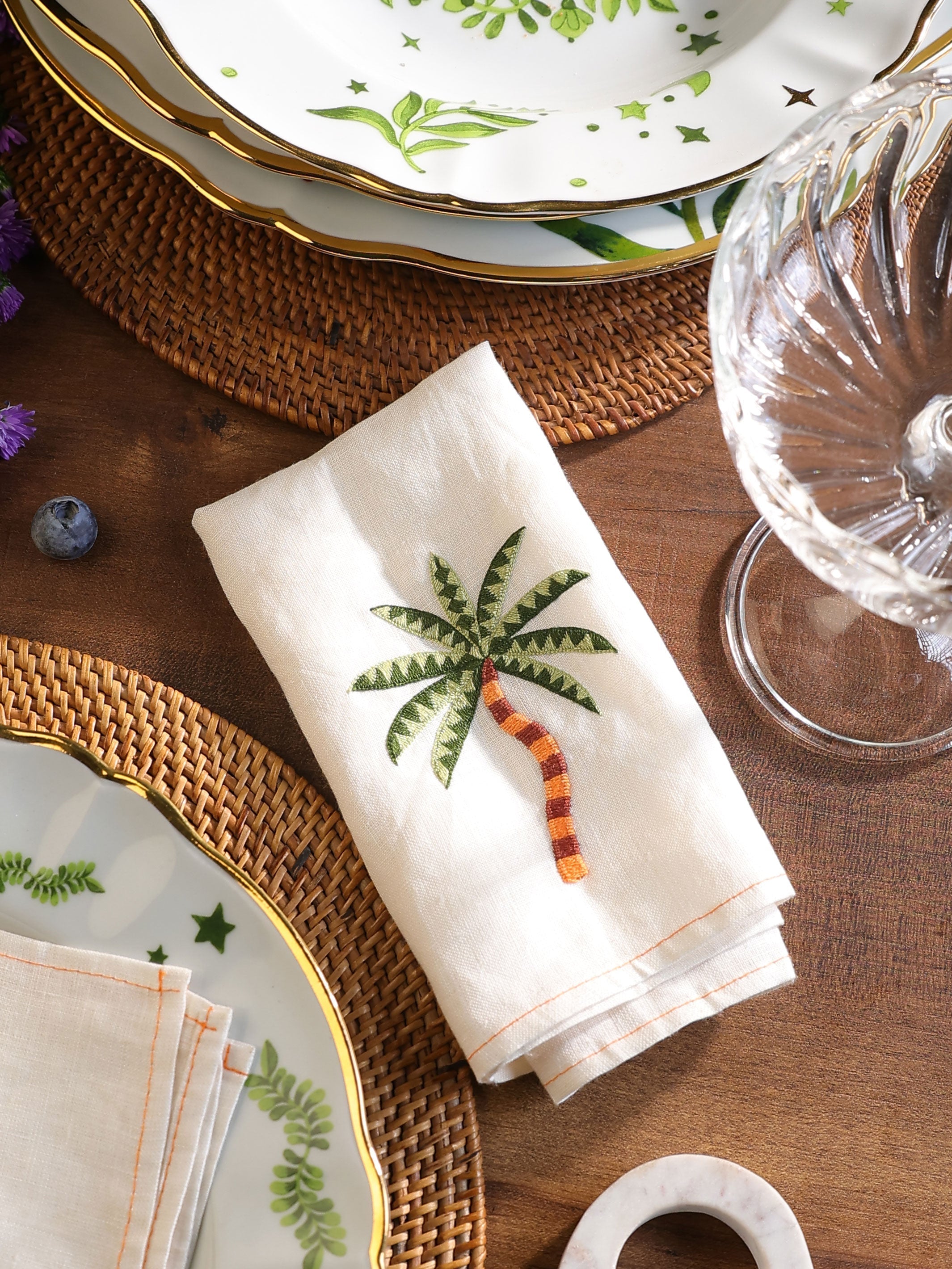 Sunset Palm - Table Napkins (Set of 2)