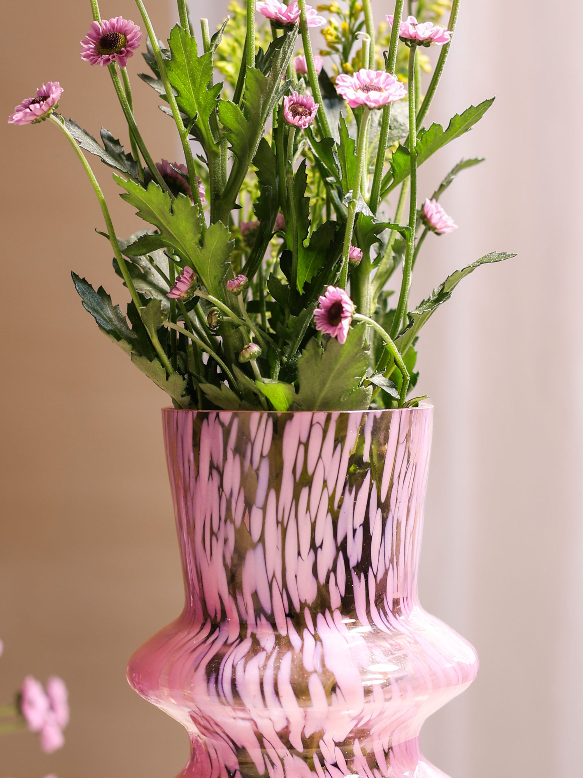 Murano Glass Vase - Pink