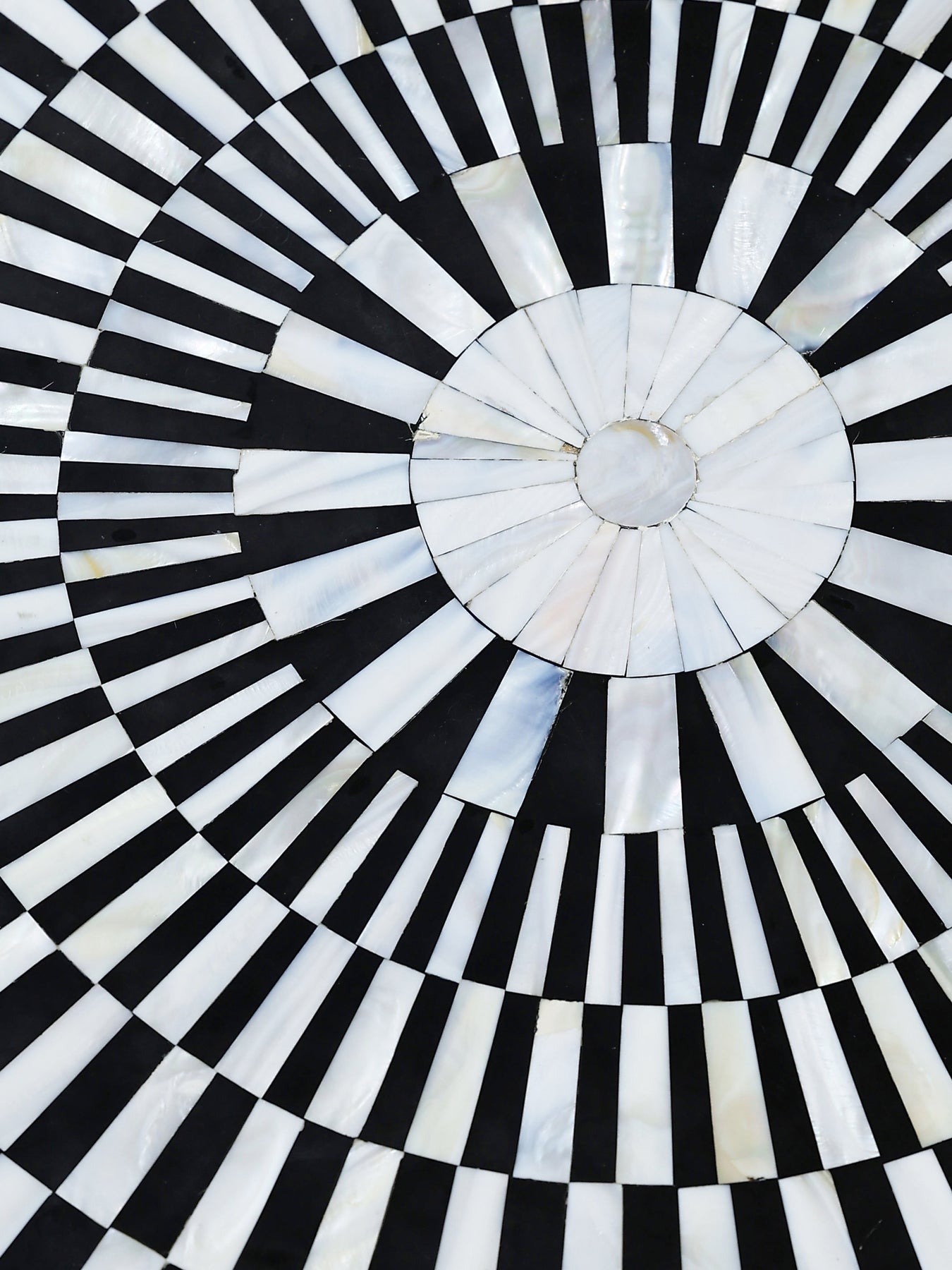 Handmade Inlay Side Table- Waterfall