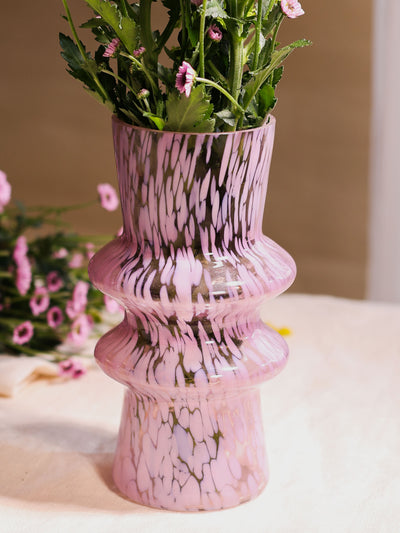 Murano Glass Vase - Pink