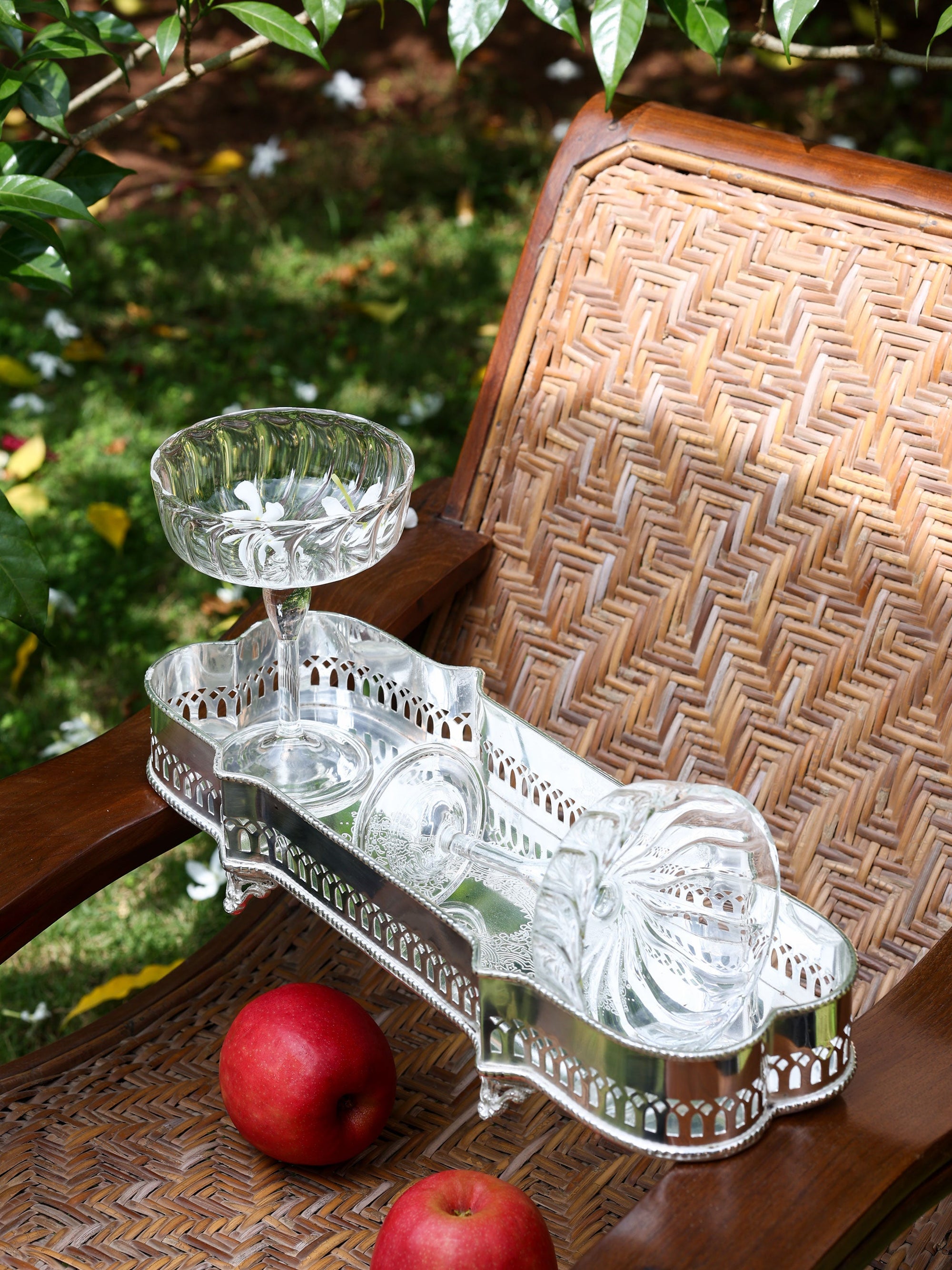 Victorian Rectangular Tray Silver