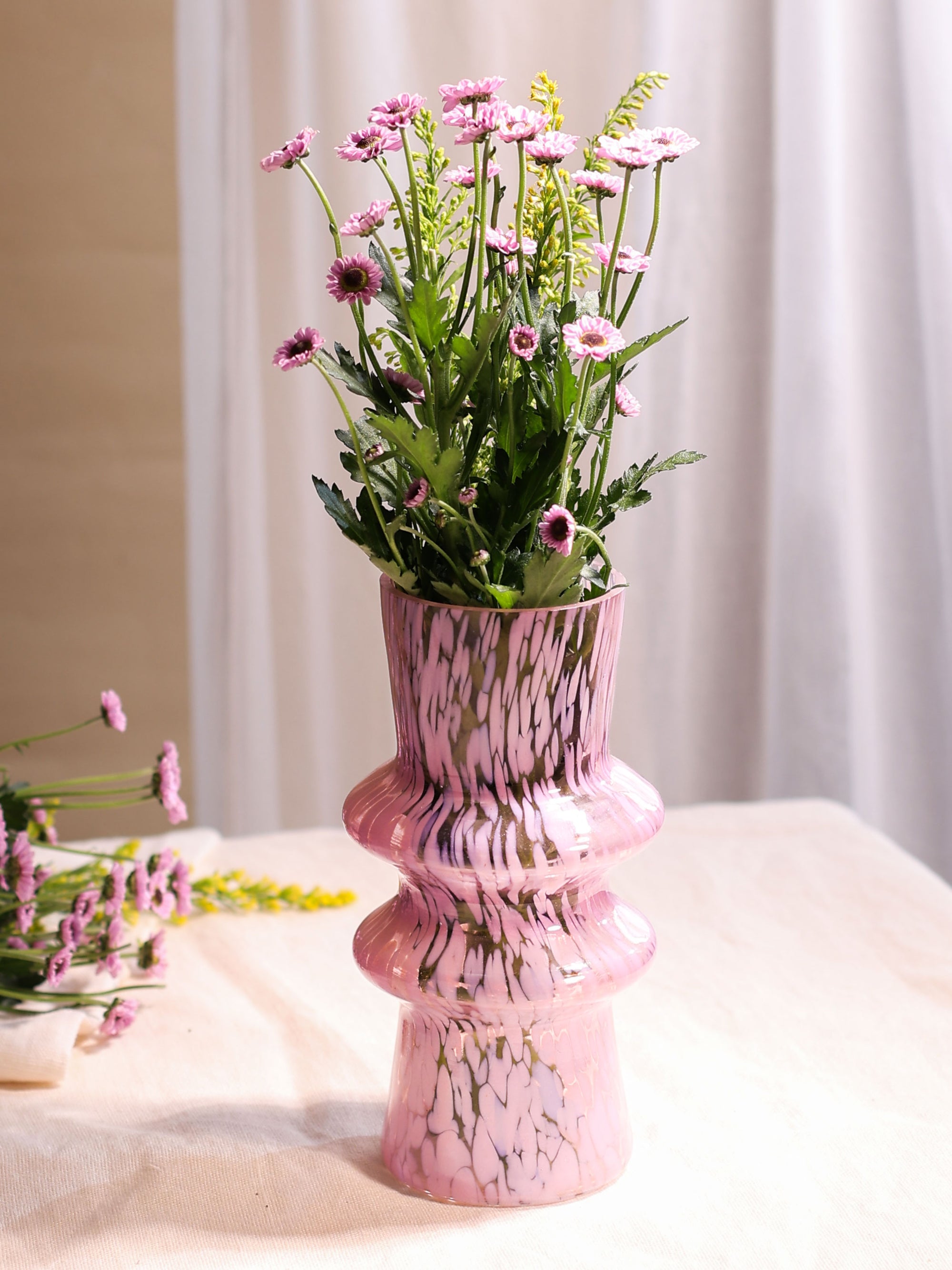 Murano Glass Vase - Pink