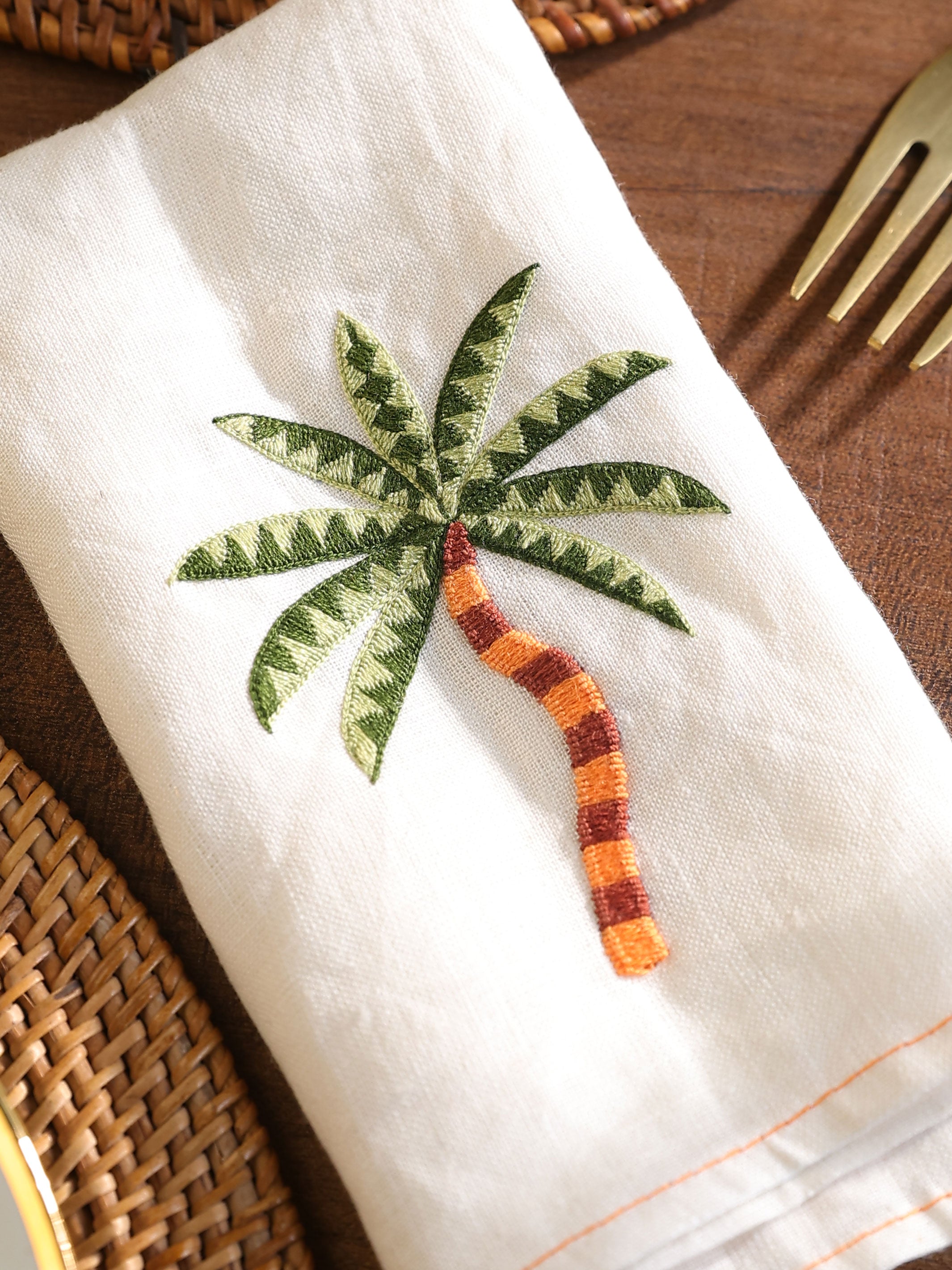 Sunset Palm - Table Napkins (Set of 2)