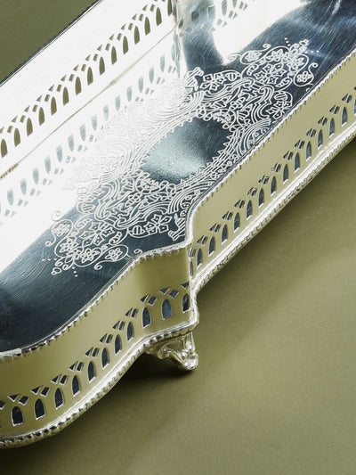 Victorian Rectangular Tray Silver