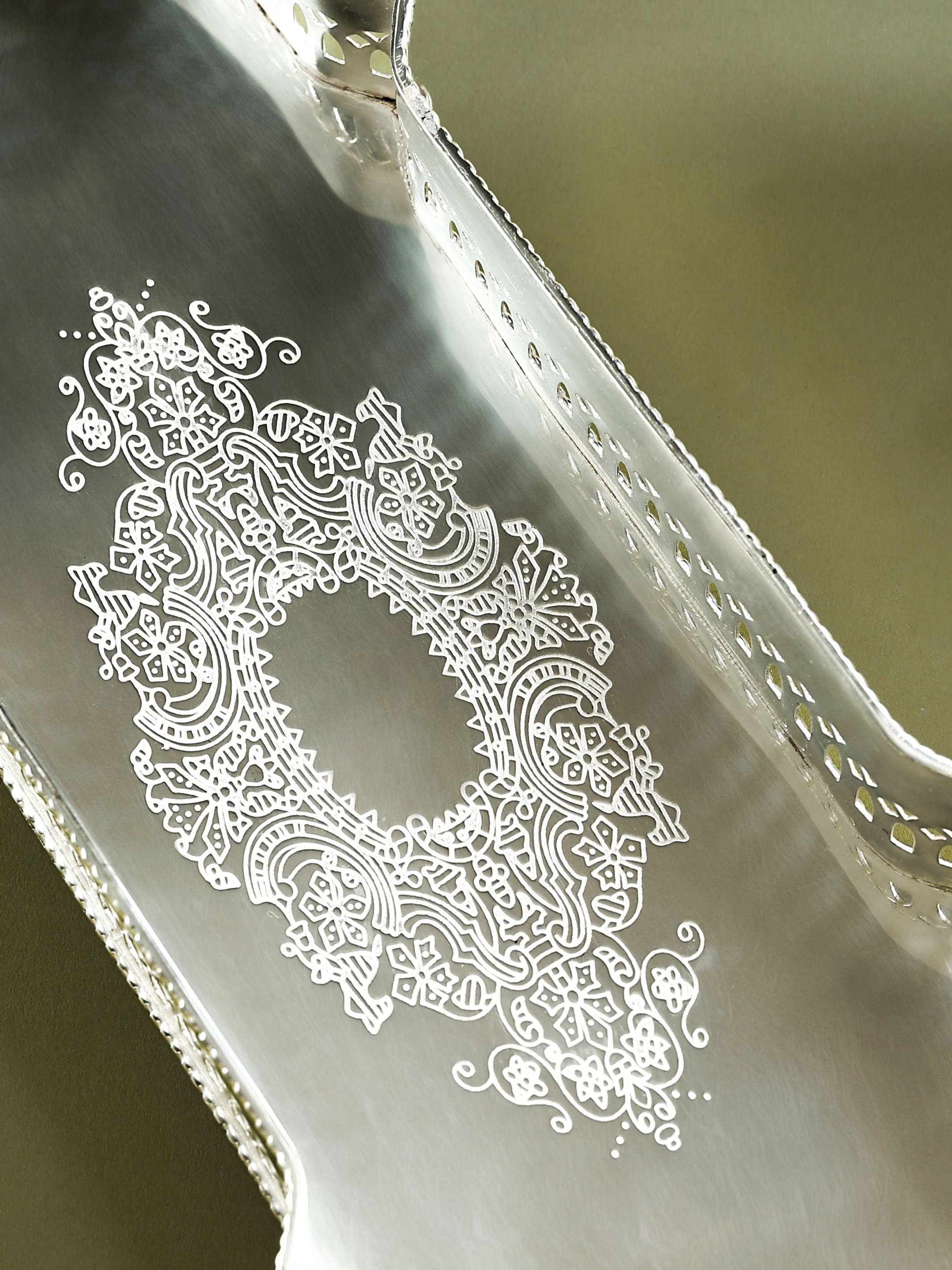 Victorian Rectangular Tray Silver