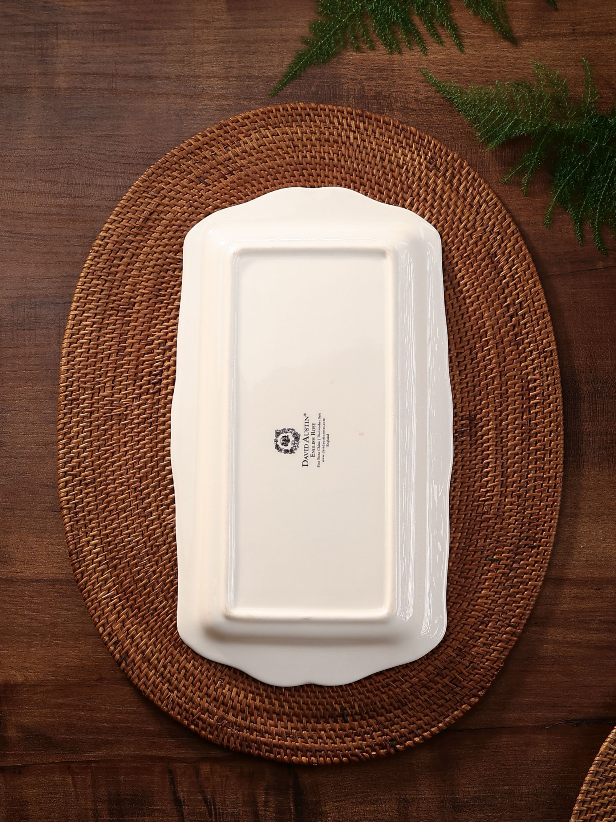 David Austen Roses Sandwich Platter