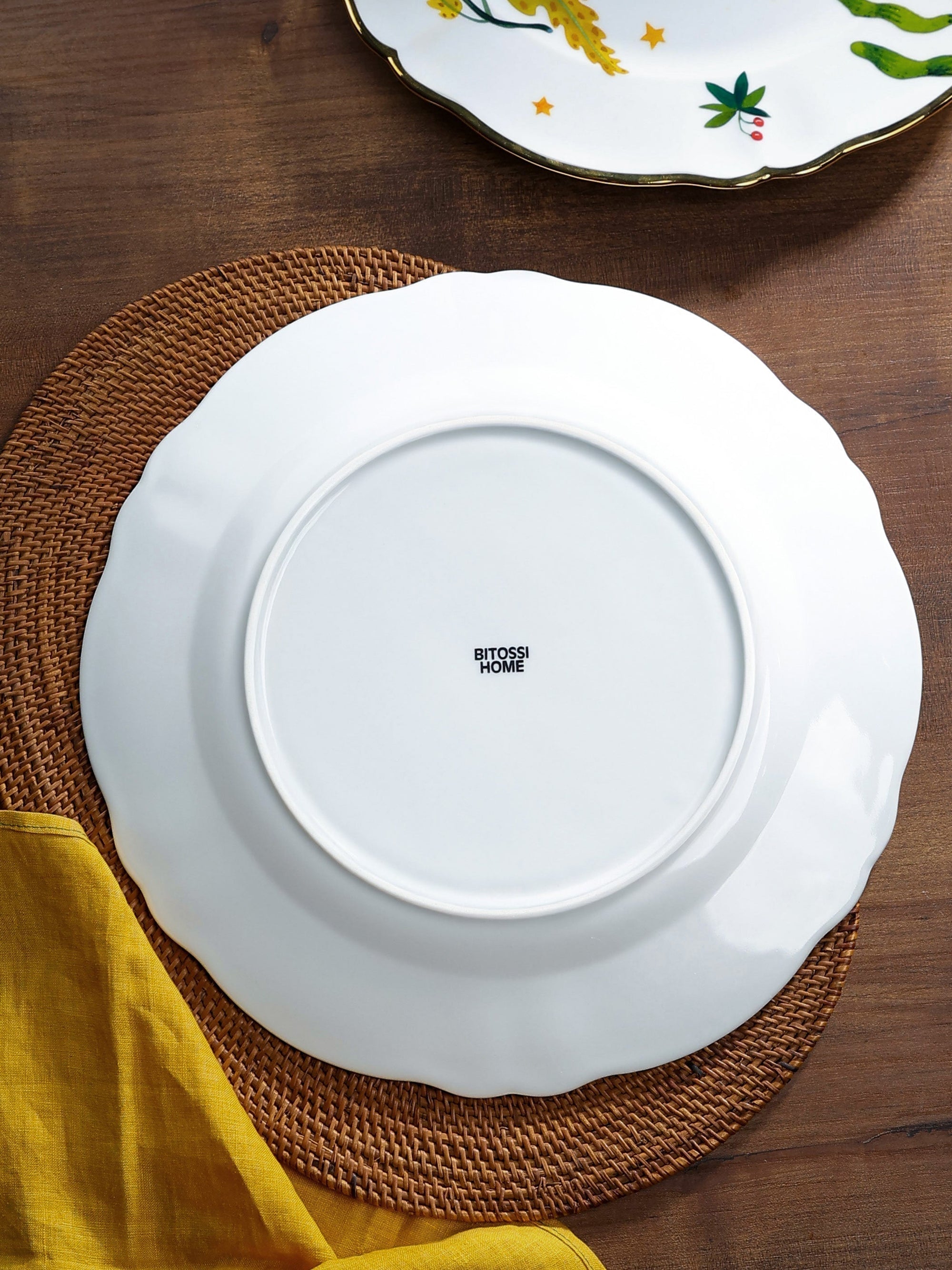 Floral Decal Platter
