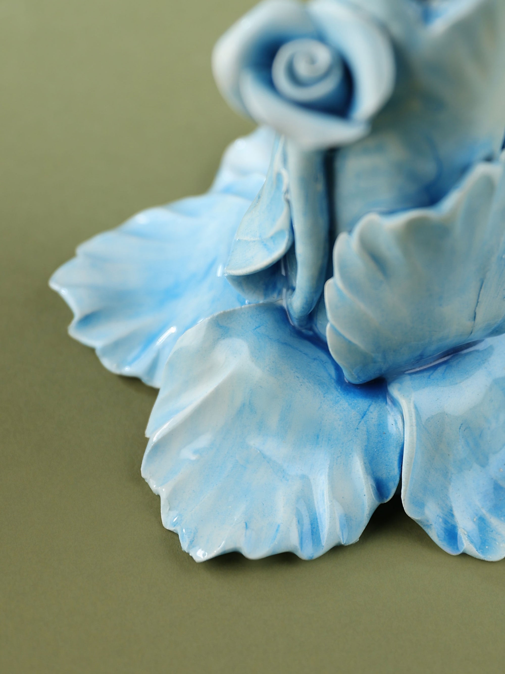 Blue Candle Holder