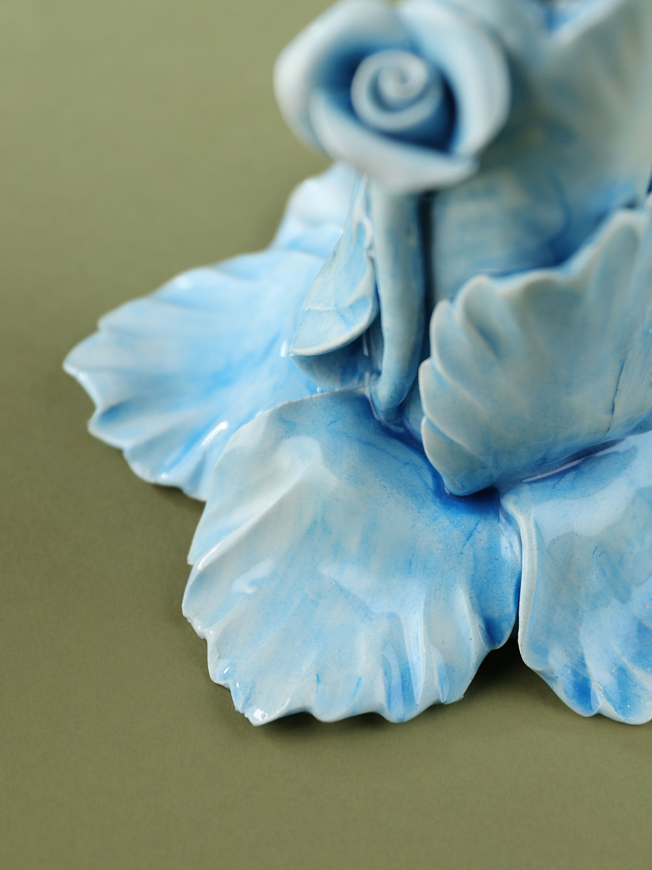 Blue Candle Holder