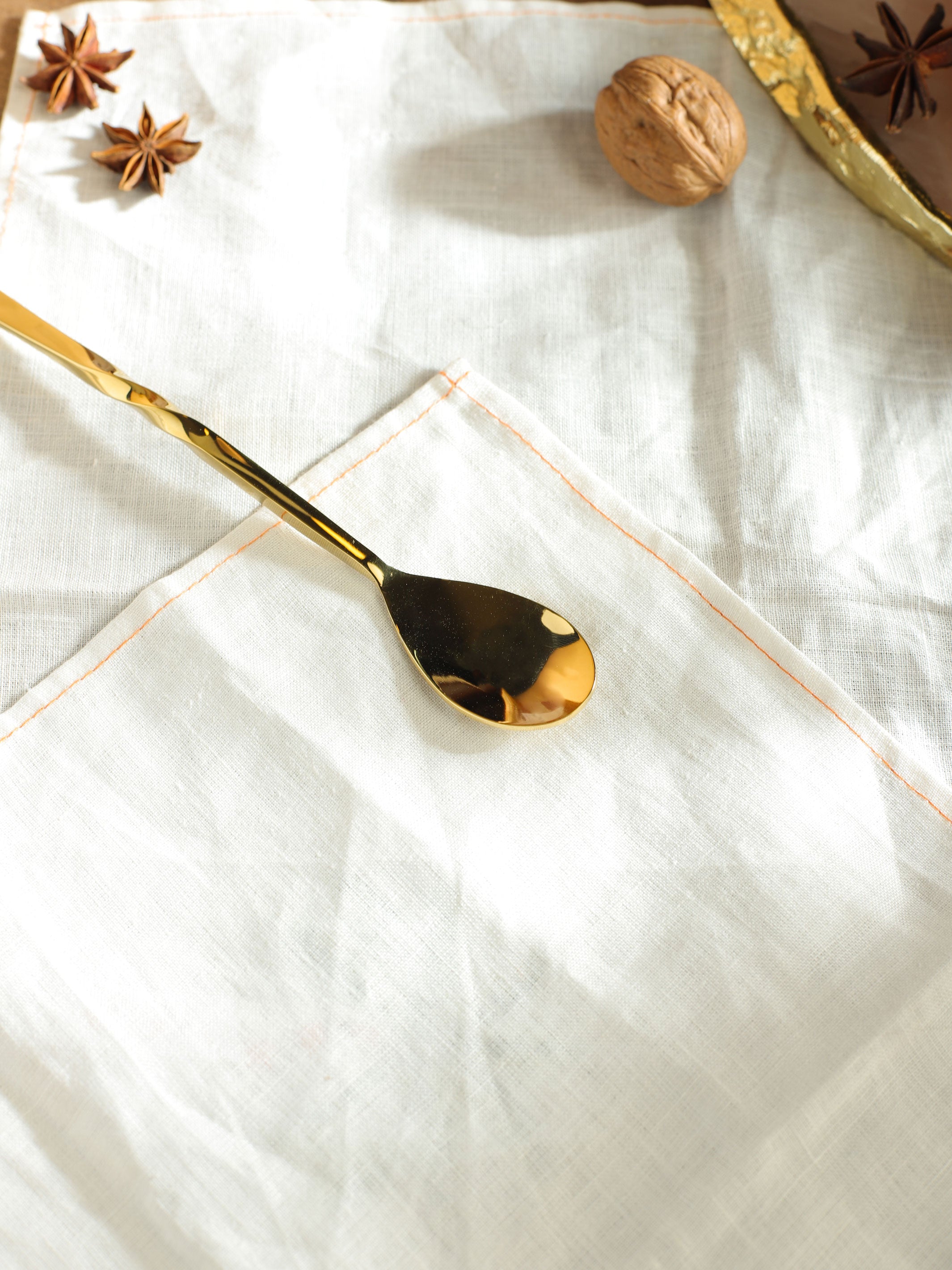 Bar Set of 4 - Twisted Gold