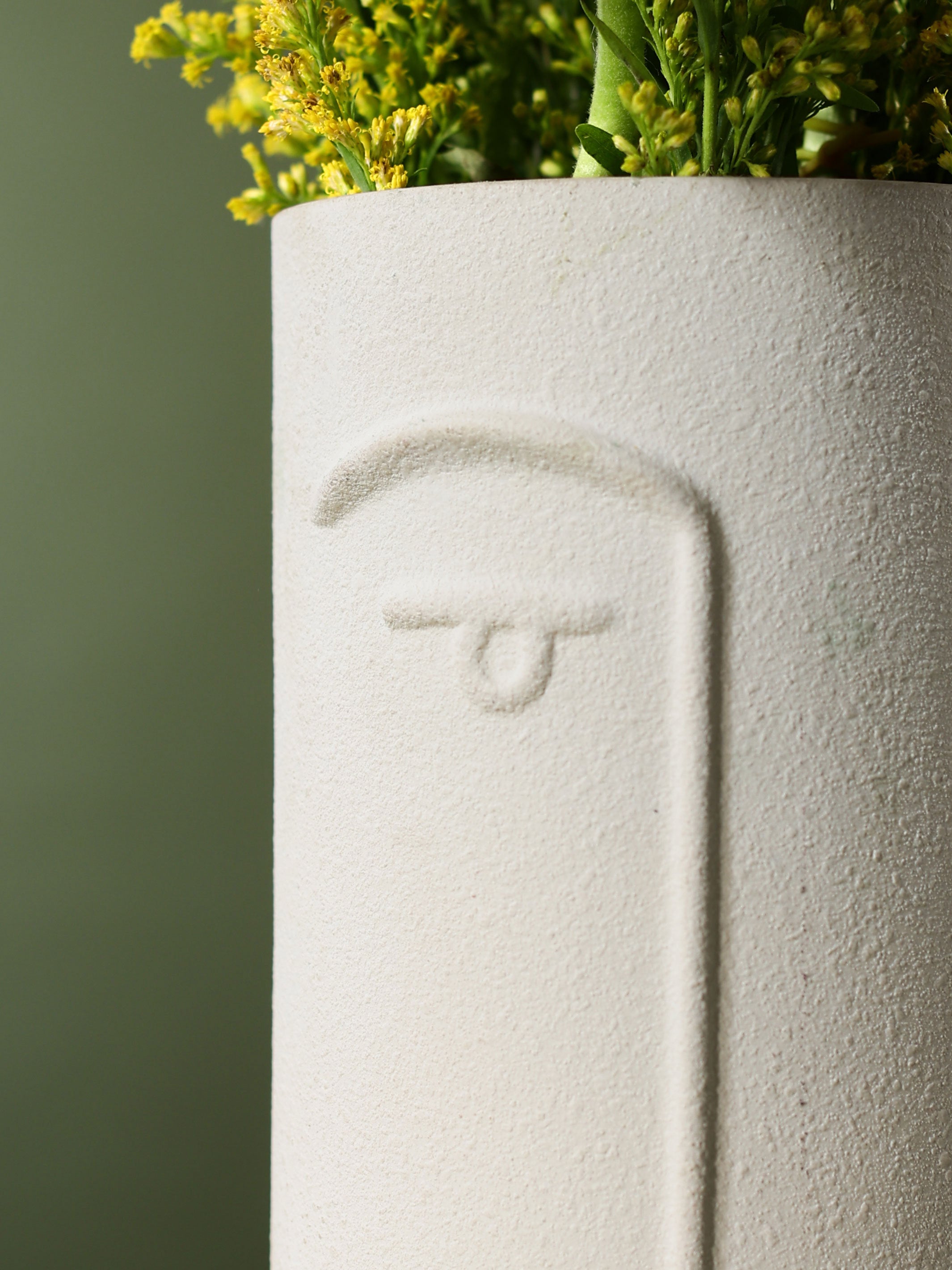 Enigmatic Faces - Ceramic Vase