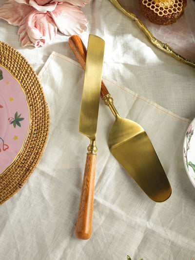 Cake Knife & Server - Earthy Luxe