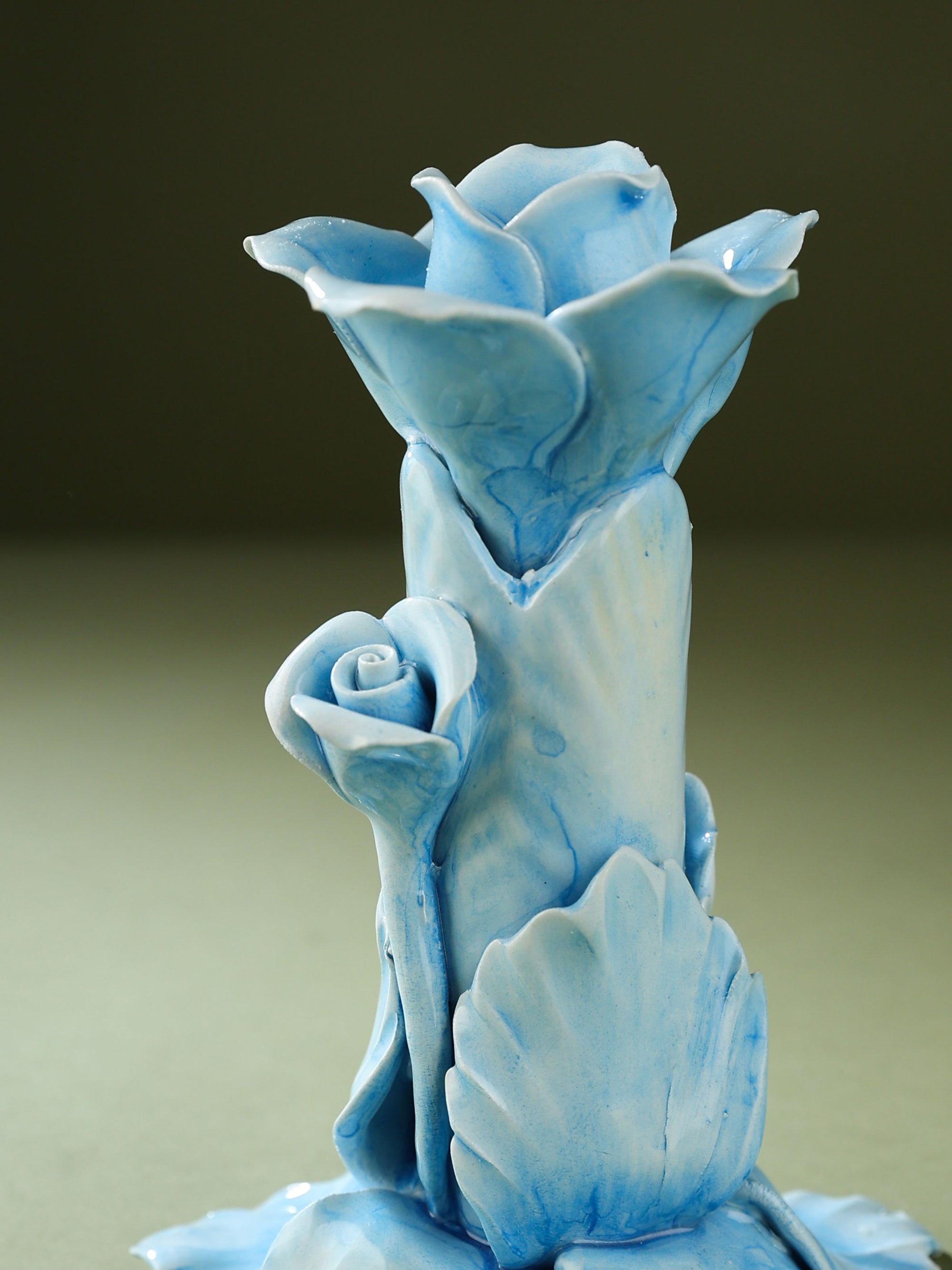 Blue Candle Holder