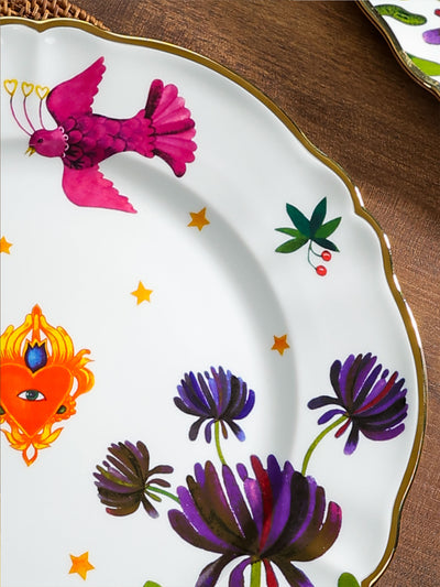 Floral Decal Platter