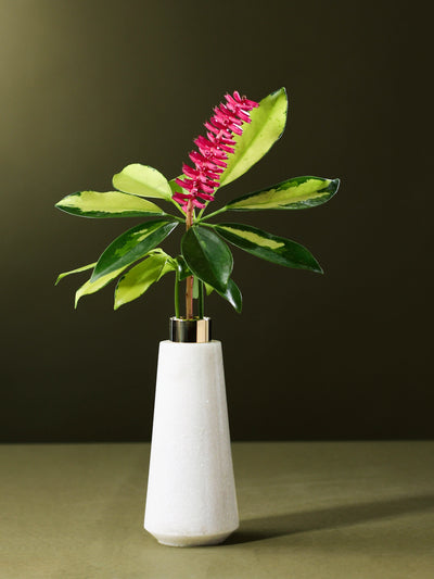 Marble Bud Vase White