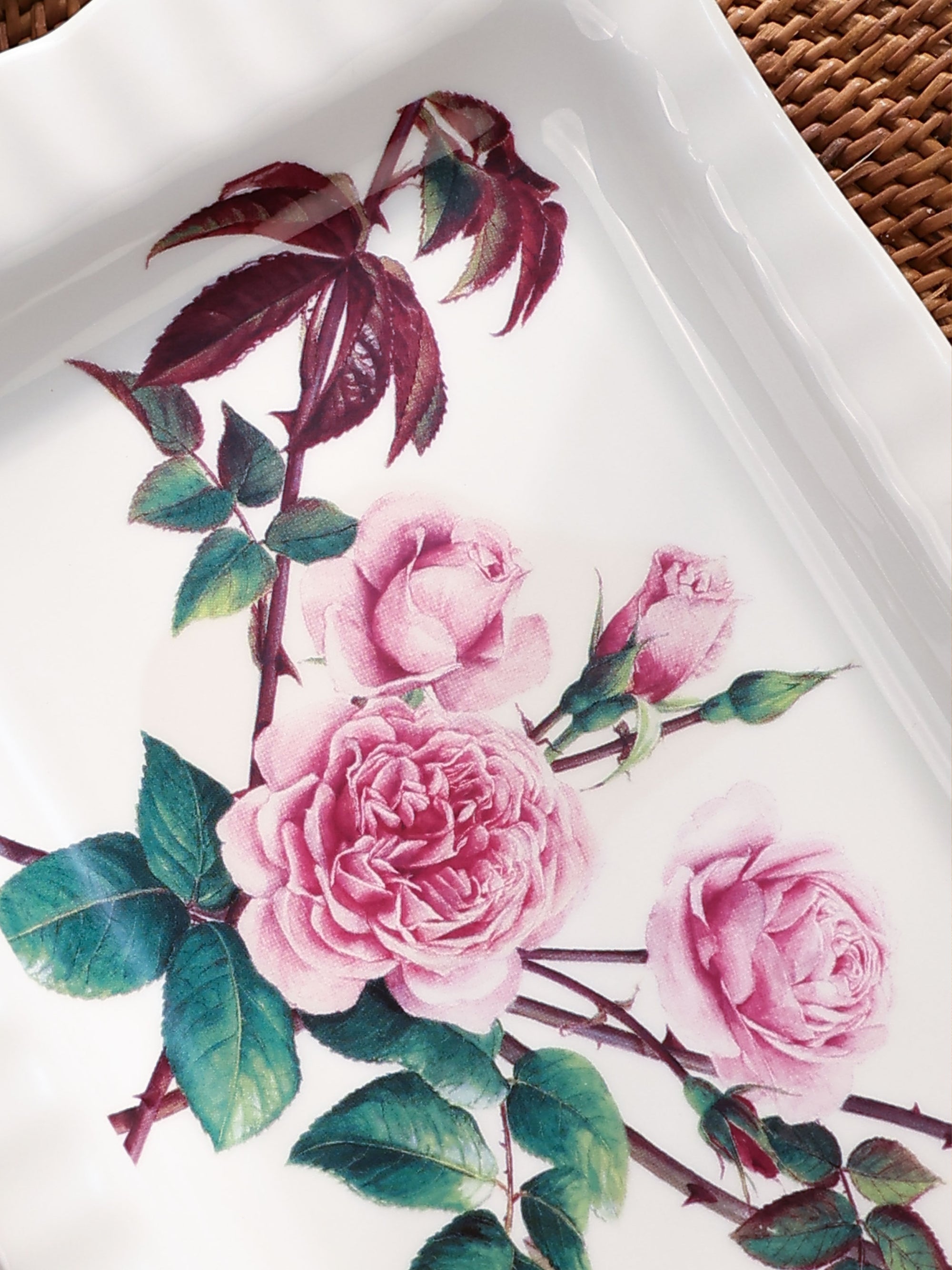 David Austen Roses Sandwich Platter
