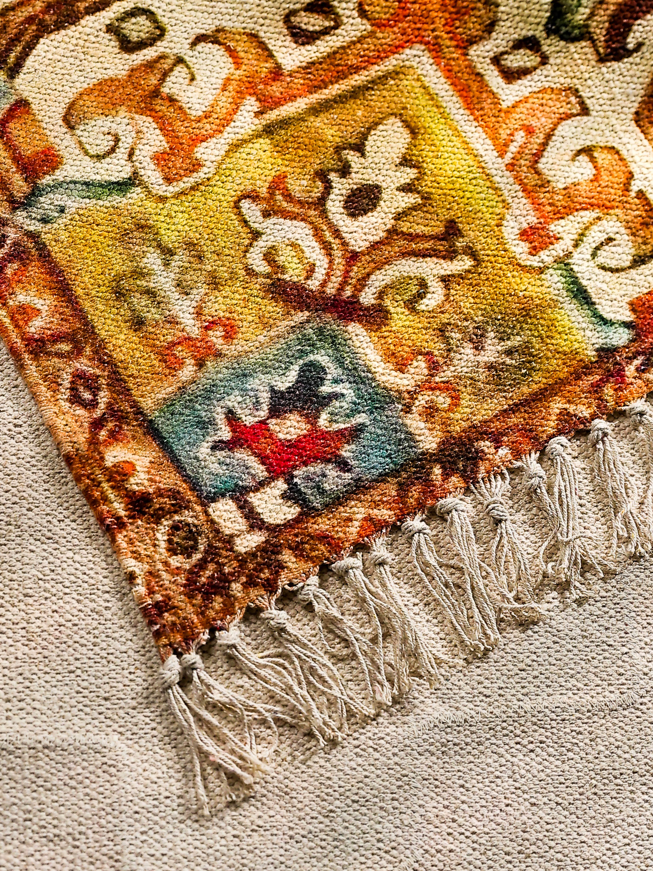 Azure Bloom Medallion Rug