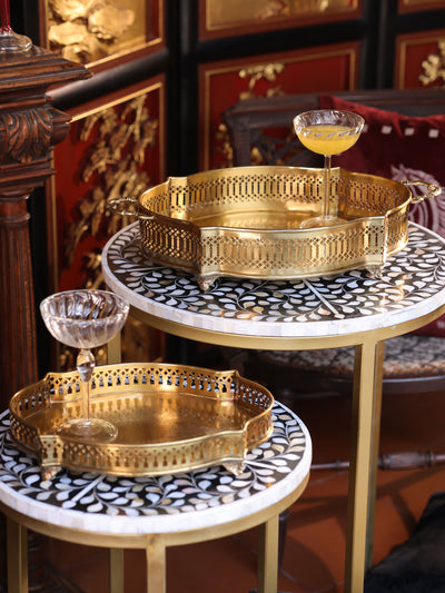Victorian Curve Tray Medium Gold
