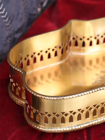 Victorian Rectangular Tray Gold