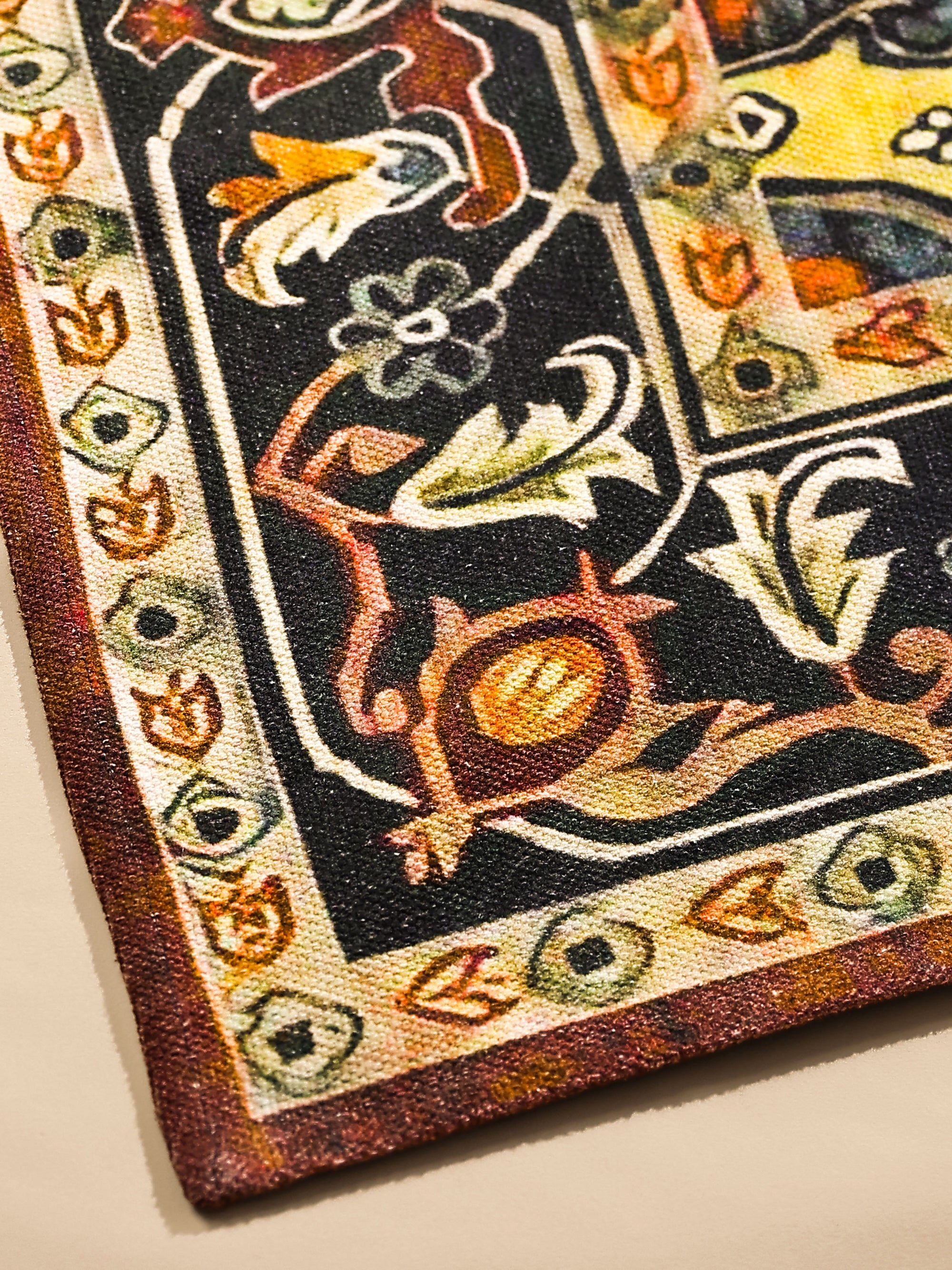 Vintage Geometric Medallion Area Rug