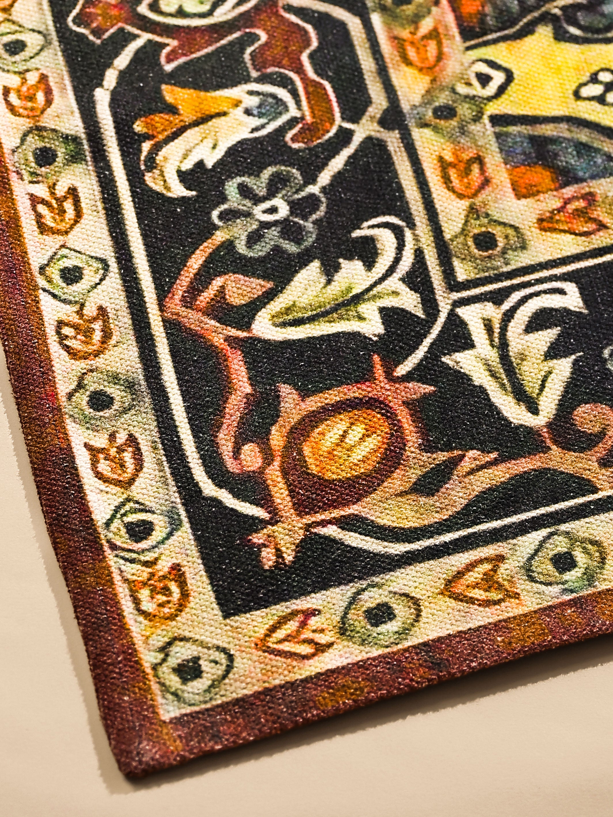 Vintage Geometric Medallion Area Rug