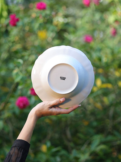 Pink Flower Deep Plate