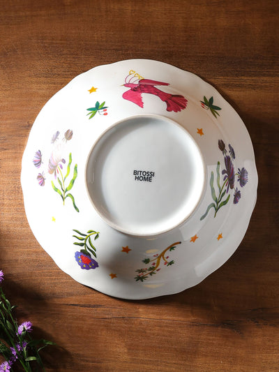 Floral decal Salad Bowl