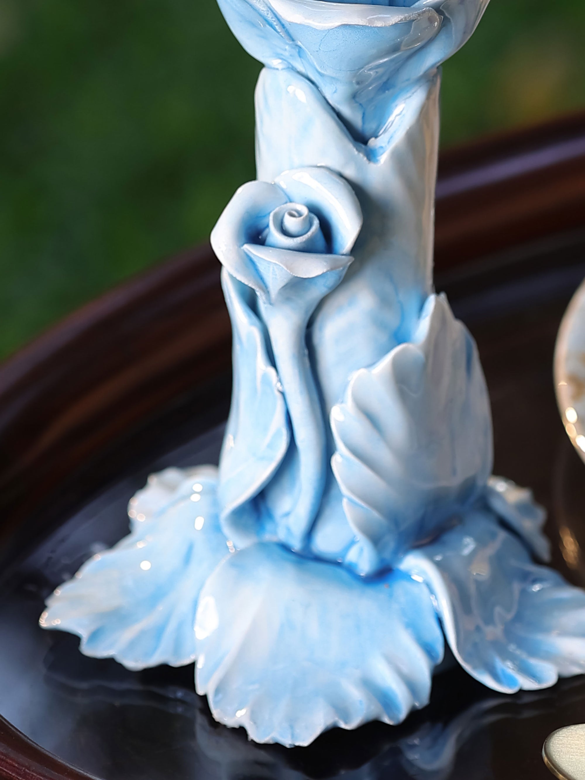 Blue Candle Holder