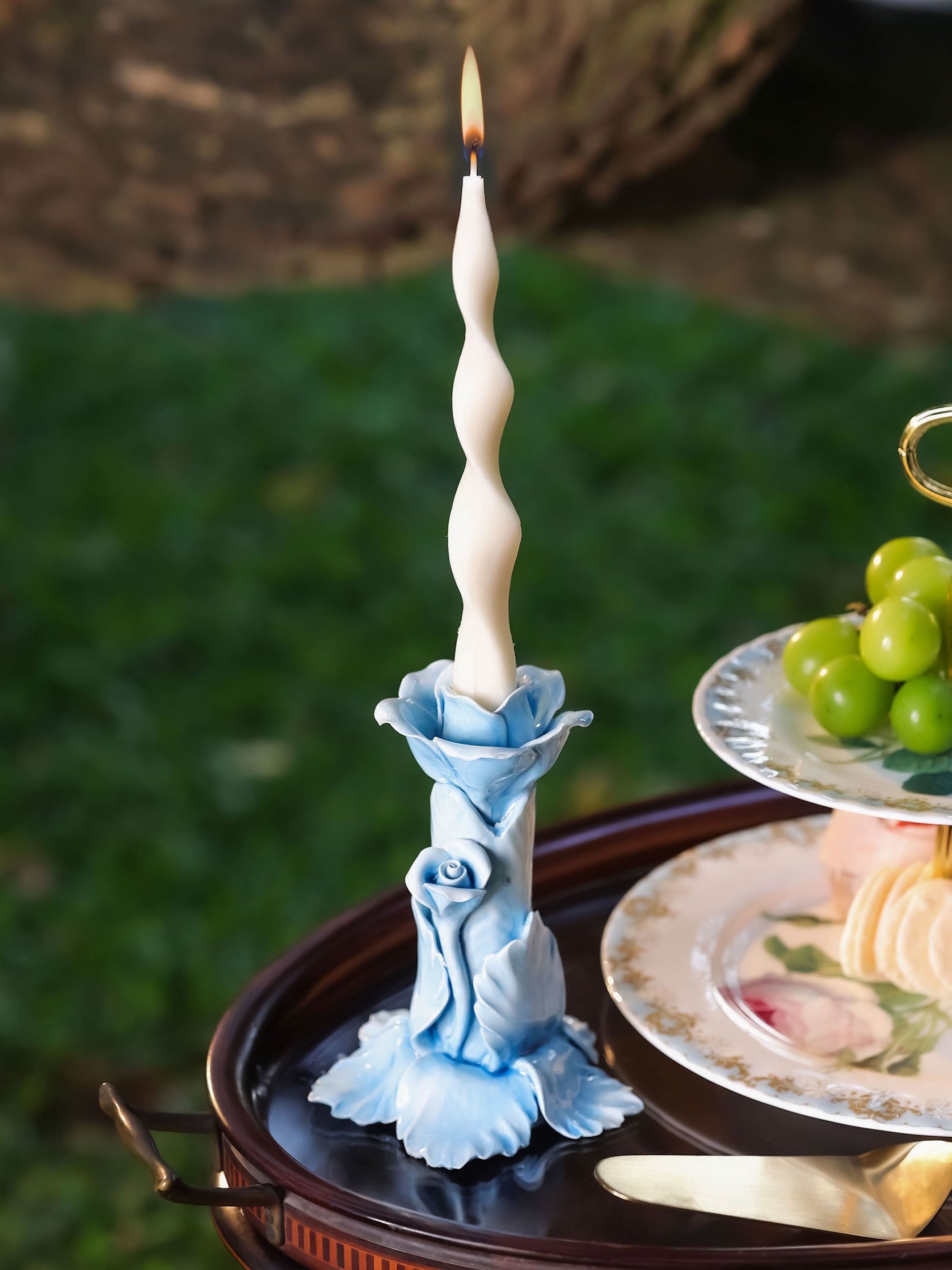 Blue Candle Holder - Product Image 